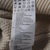 Sandro Men's Ecru Knitted Wool Blend Sweater Size M SHPTR00357