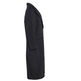 Sandro Women's Black Straight Cut Wool Blend Coat Size 36 FR 8 UK 4US SFPOU00458