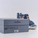 Hogan Women's Blue Interaction H525 Tron Tes Fra Sneakers Size 39 EU 6 UK 9 US
