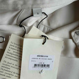 Sandro Paris Men's Ecru Short Sleeve Viscose Blend Shirt Size S SHPCM01032