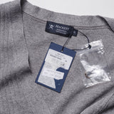 Hackett London Herren-Strickweste in Grau aus einer Mischung aus Leinen , Größe L, HM701767