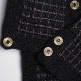 Sandro Women's Black Tweed Cardigan And Skirt Set Size 36FR 8UK 4US SFPCA00894