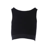 Sandro Women's Black Sleeveless Cropped Top Size 34 FR 6 UK 2 US SFPPU01593