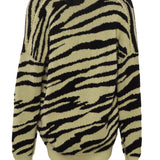 Maje Women's Yellow Zebra Print Cardigan Size 38 FR 10 UK 6 US MFPCA00345
