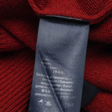 Hackett London Top Sweater Knit Zip Up Wool Red Size S HM702877