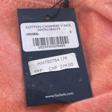 Hackett London Men's Pink Knit V-Neck Cashmere Blend Sweater Size S HM702784