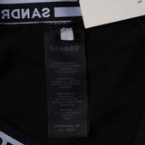 Sandro Paris Women's Black Stretch Leggings Style Trousers Size 34 XS SFPPA01094