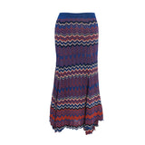 Sandro Paris Women's Multicolour Knit Long Skirt Size 34 FR 2 UK 4 US  J30336E
