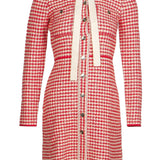 Sandro Damenkleid, rot, „ Strick  “, aus einer Mischung ausWolle , Größe 34 FR, 6 UK, 2 US, SFPRO02148