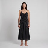 Sandro Damen-Midikleid in Schwarz mit offenem Rücken, Größe 34 FR, 6 UK, 2 US, SFPRO01853