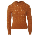 Sandro Women's Camel Knit Mohair Blend Sweater Size 34 FR 6 UK 2 US SFPPU01319