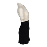 Sandro Women's Black Two-Tones Short Dress Size 38 FR 10 UK 4 US SFPRO03191