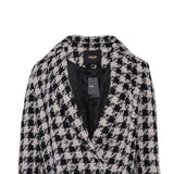 Maje Women's White Houndstooth Jacket Size 40 FR 12 UK 8 US MFPVE00384