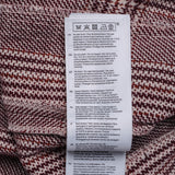 Maje Women's Bordeaux Check Wool Blend Short Skirt Size 36 FR 8UK 4US MFPJU00875