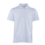 Sandro Paris Men's White Glossy Flower Cotton Polo Shirt Size M SHPTS01476