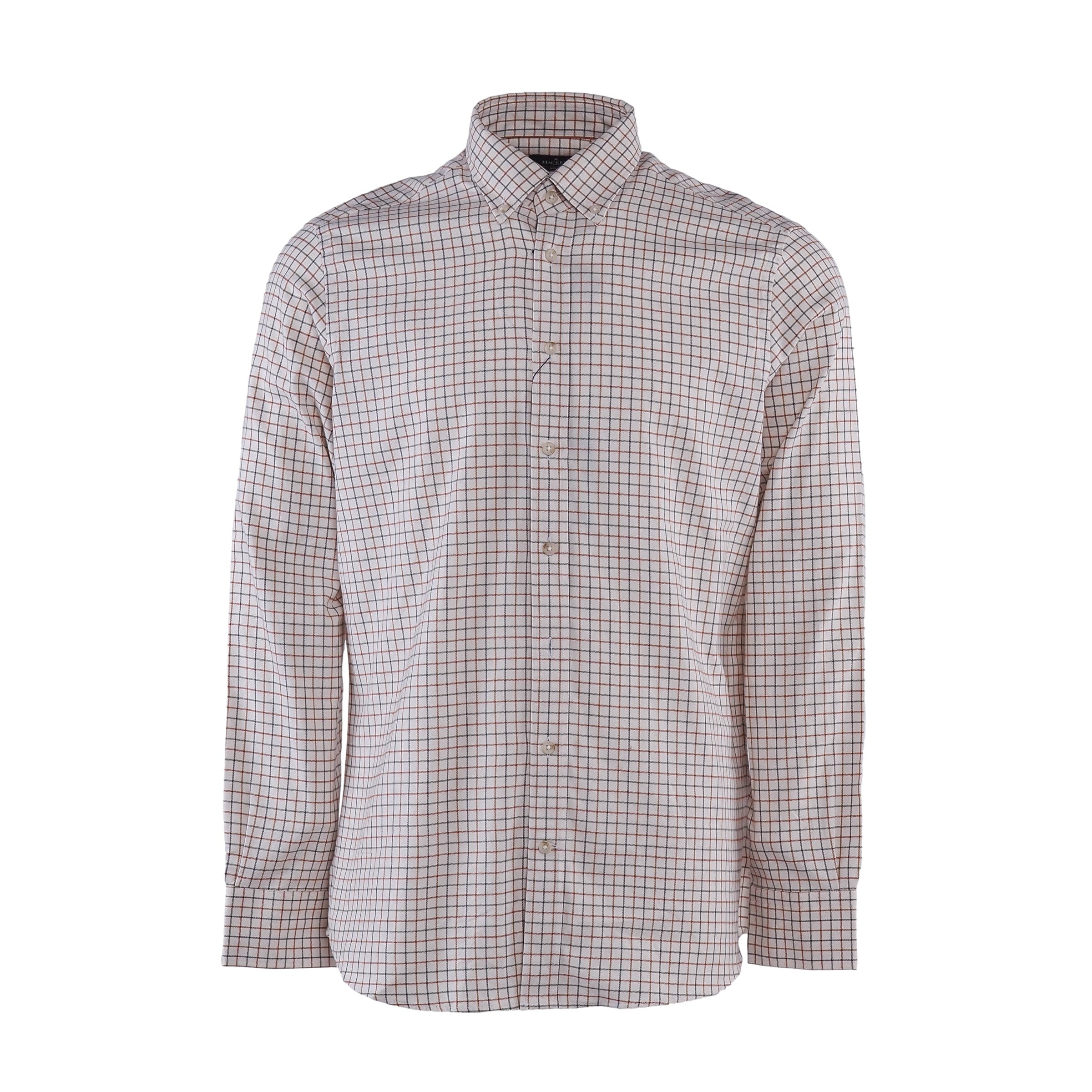 Hackett London Men's Multicolour Check Cotton Long Sleeve Shirt Size M HM309317