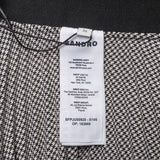 Sandro Women's Black Houndstooth Pleated Skirt Size 36 FR 8 UK 4 US SFPJU00928