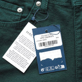 Hackett London Men's Dark Green Moleskin Tapered Trousers Size 30 R HM212563