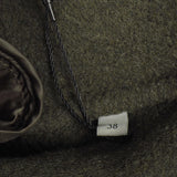 Sandro Women's Khaki Wool Blend Oversized Coat Size 38 FR 10 UK 6 US SFPOU00495