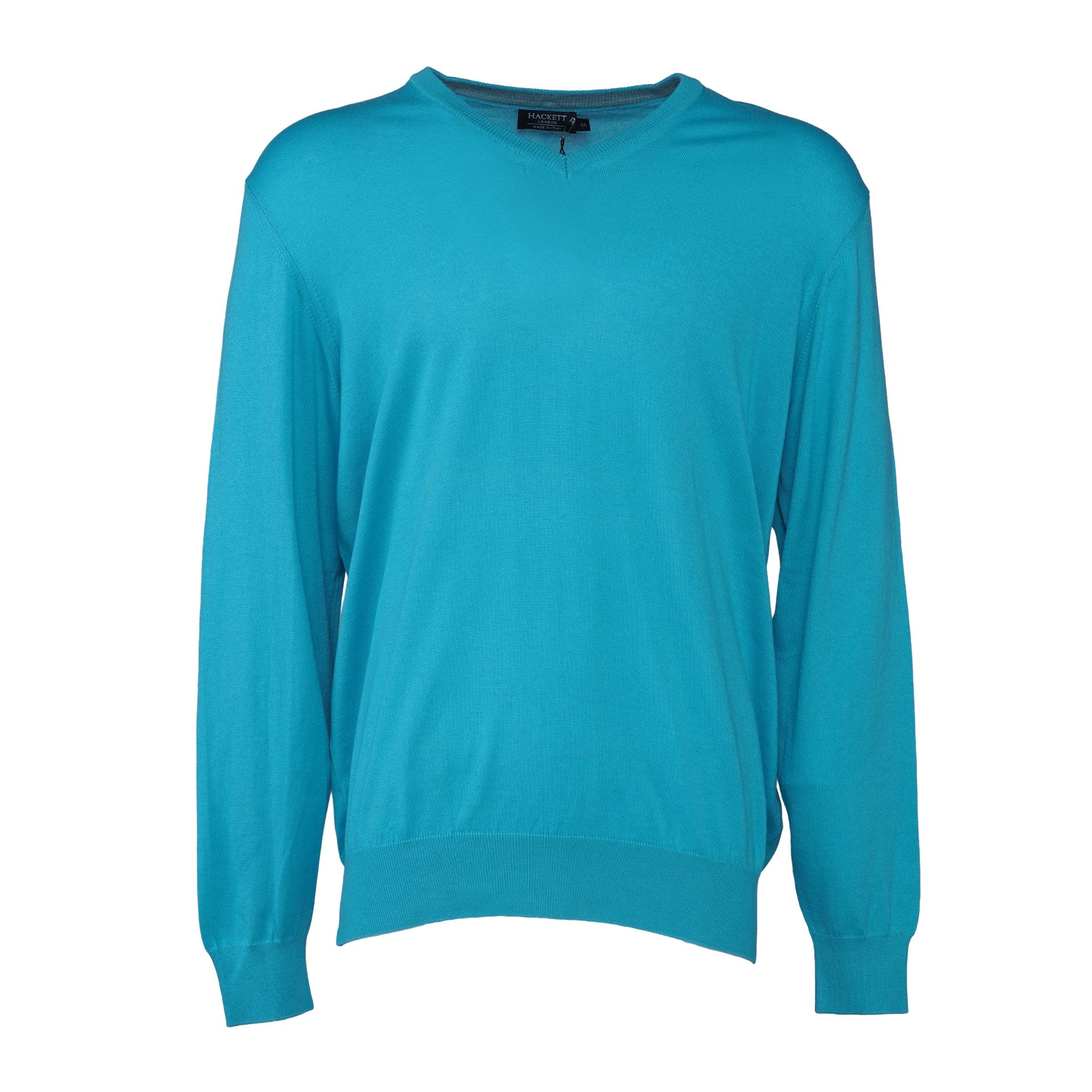 Hackett London Men's Blue Cashmere Blend V-Neck Sweater Size XXL HM700896