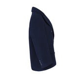 Maje Women's Navy Wool Blend Short Coat Size 40 FR 12 UK 8 US MFPOU00901