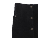Sandro Women's Black Knit Wool Blend Skirt Size 38 FR 10 UK 6 US SFPJU00954