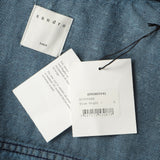 Sandro Paris Blaue Jeansjacke mit Strasssteinen für Damen, Größe 34FR, 6UK, 2US, SFPCM00241