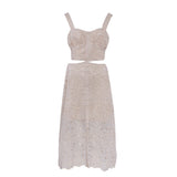 Maje Women's Beige Embroidered Sleeveless Dress Size 40 FR 12 UK 8 US MFPRO01690