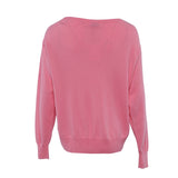 Sandro Women's Pink Knit Wool Cashmere Sweater Size 40 FR 12 UK 8 US S2376E