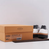 Tod's Women's White Black Gomma T50 Bucature Lace Ups Size 38 EU 5 UK 8 US