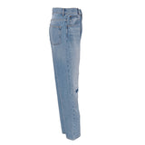 Sandro Women's Blue Cotton Boyfriend Cut Jeans Size 40 FR 12 UK 8US SFPJE00398