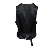 Sandro Women's Black Rhinestones V-Neck Vest Size 36FR 8UK 4US SFPVE00811