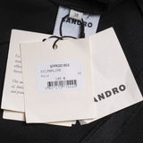 Sandro Women's Black pen Back Midi Dress Size 38 FR 10 UK 6 US SFPRO01853