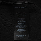 Sandro Paris Women's Black Rhinestones Short Dress Size 38 FR 10 UK SFPRO03314