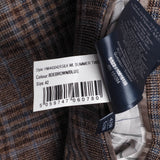 Hackett London Men's Brown Check Silk & Wool Blazer Jacket Size 42 R HM443042