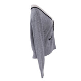 Sandro Women's Grey Cashmere & Wool Jumper Size 36 FR 8 UK 4 US SFPPU01796