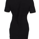 Maje Women's Black Knit Embroidered Short Dress Size 38 FR 10 UK 6 US MFPRO01974