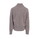 Sandro Paris Women's Grey Knit Wool Alpaca High Neck Sweater Size 2 M SFPPU01574