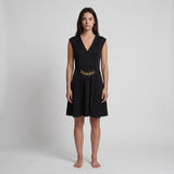 Sandro Women's Black Jacquard Short Dress Size 34 FR 6 UK 2 US SFPRO01570