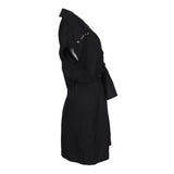 Sandro Women's Black Linen Blend Shirt Dress Size 36 FR 8 UK 4 US SFPRO00473