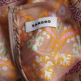 Sandro Damen-Jumpsuit mit V-Ausschnitt, mehrfarbig bedruckt, Größe 36 (FR), 8 (UK), 4 (US), SFPCO00235