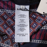 Sandro Women's Multicolor Pleated Satin Dress Size 38 FR 10 UK 6 US SFPRO03306