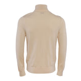 Sandro Paris Beiger Strickpullover aus Wolle mit Rollkragen für Herren, Größe L, SHPTR00082