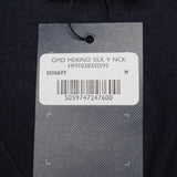 Hackett London Men's Navy Knit V-Neck Wool & Silk Sweater Size M HM702835