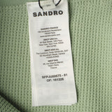 Sandro Paris Women's Green Knit Short Skirt Size 36 FR 8 UK 4 US SFPJU00675
