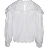 Sandro Paris Women's White Embroidered Cotton Blouse Size 40 FR 12 UK SFPTO00435