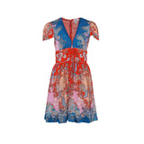 Sandro Paris Women's Multicolor Linen Blend Dress Size 42FR 14UK 10US SFPRO03694