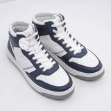 Hogan Men's Navy Leather H630 Basket Sneakers Size 41 EU 7.5 UK 9 US