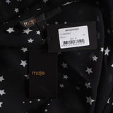 Maje Schwarzes Midi-Kleid für Damen im Fit-&-Flare-Schnitt, Größe 36FR, 8UK, 4US, MFPRO00593