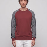Hackett London Top Sweater Knit Pink Grey Size S HM702701